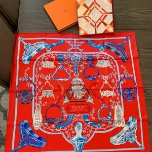 1 day sale🔻Hermès Silk Scarf- Etriers Remix Scarf
